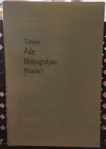 Türkiye Aile Bibliyografyası (Kitaplar)