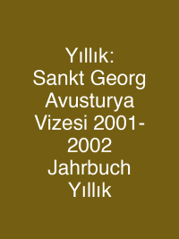 Yıllık: Sankt Georg Avusturya Vizesi  2001- 2002 Jahrbuch Yıllık