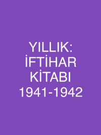 YILLIK: İFTİHAR KİTABI 1941-1942